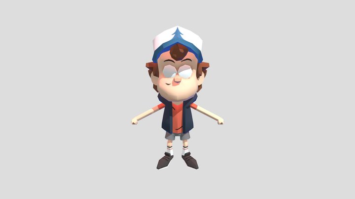 FNATI Dipper Pines 3D Model