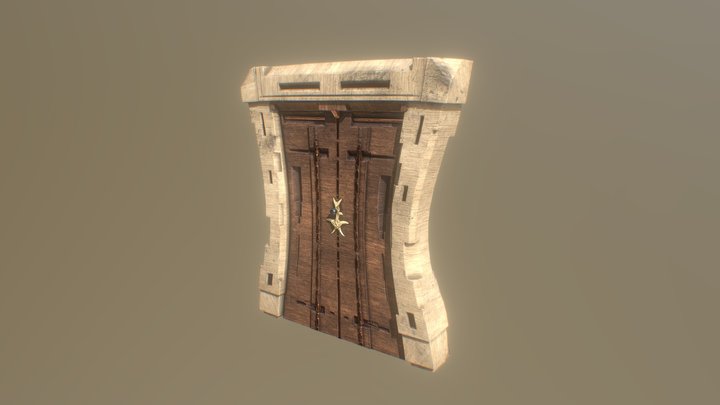 Stylized Door 001 3D Model