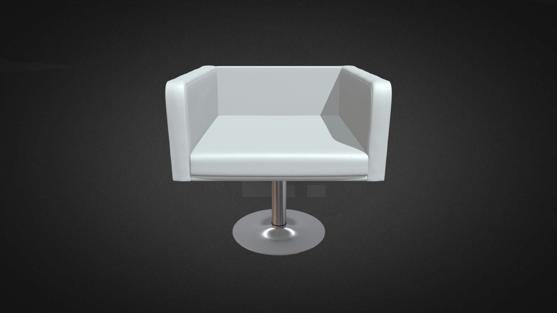 3D model Reception Box Chair Hire - This is a 3D model of the Reception Box Chair Hire. The 3D model is about a white lamp with a shade.