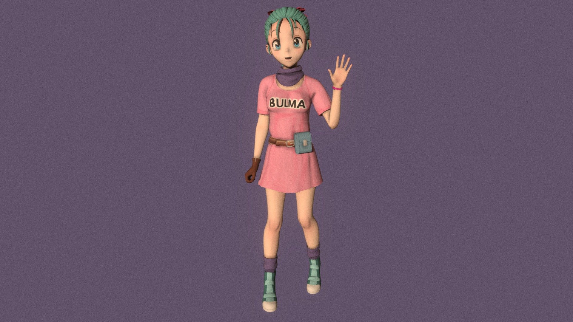 Bulma 01 Buy Royalty Free 3d Model By 3d Anime Girls Collection 3d