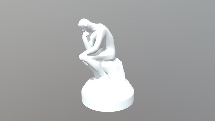 Thinking Man 3D Model