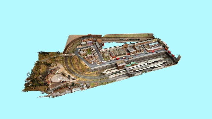 "Newtown", 00-gauge model railway layout 3D Model