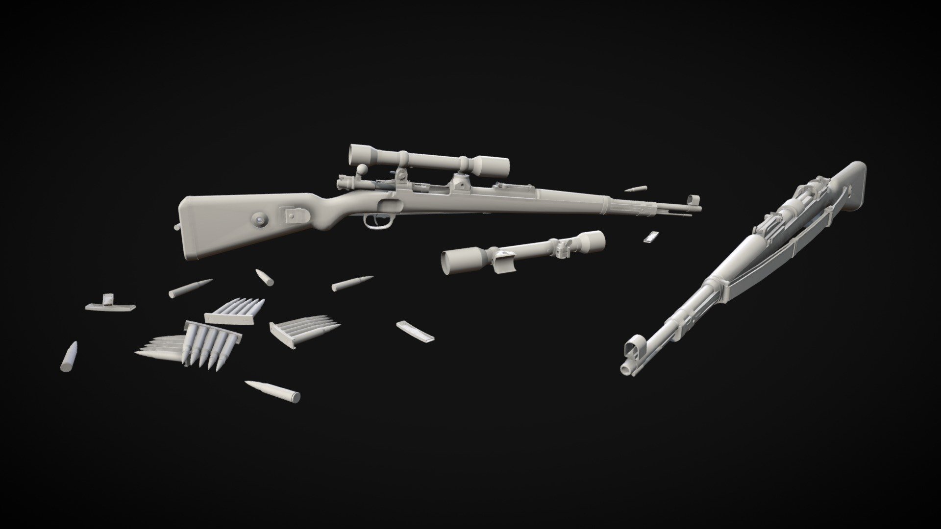 VR Ready: Karabiner 98k - LowPoly