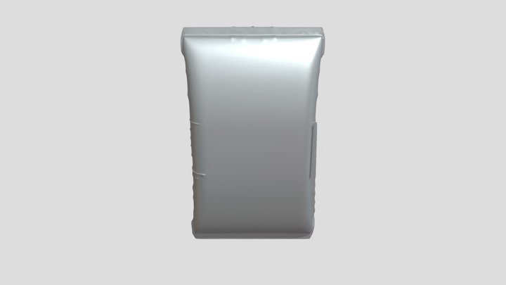 wrapped food package with floral design 3D Model