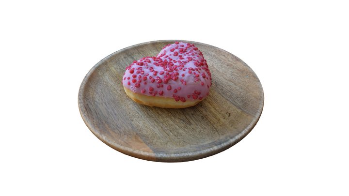 Heart Donut 3D Model