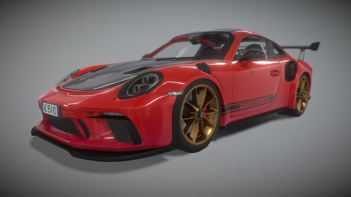 Porsche 911 GT3 RS (semester 2) 3D Model
