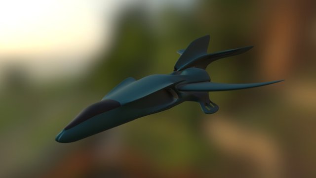 New Fighter Untextured 3D Model