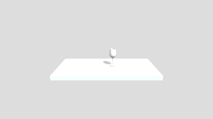 Taça de vidro 3D Model