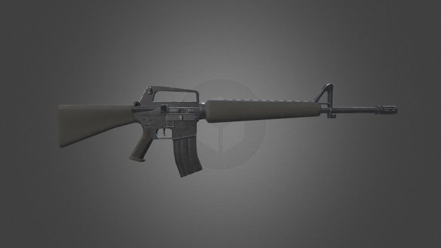 M16A1 3D Model