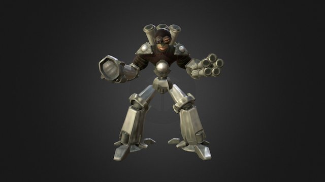 Cyber Soldado 3D Model