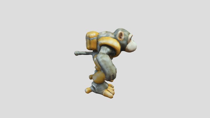 Buff Mech Monkey 3D Model