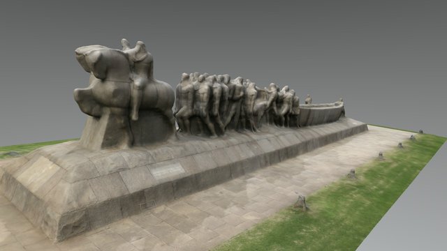MONUMENTO ÀS BANDEIRAS 3D Model