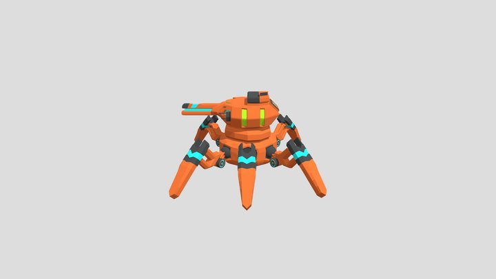 M-205 Attack-Krab 3D Model