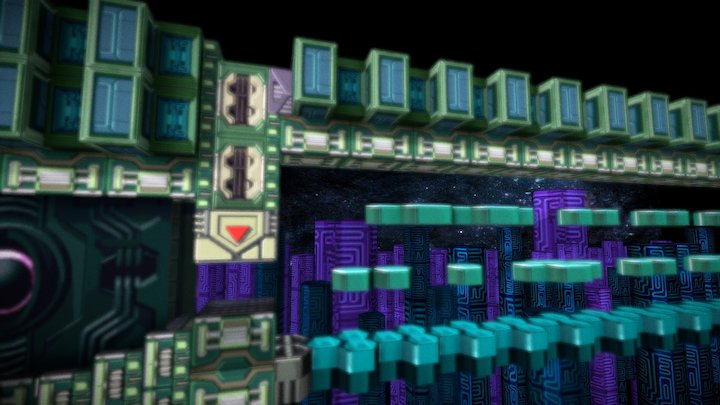 Megaman X4 - Cyber Space 3D Model