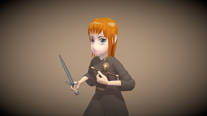 Fear and Hunger Girl 3D Model