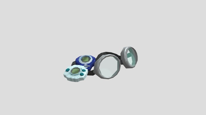Digivices& Goggle 3D Model