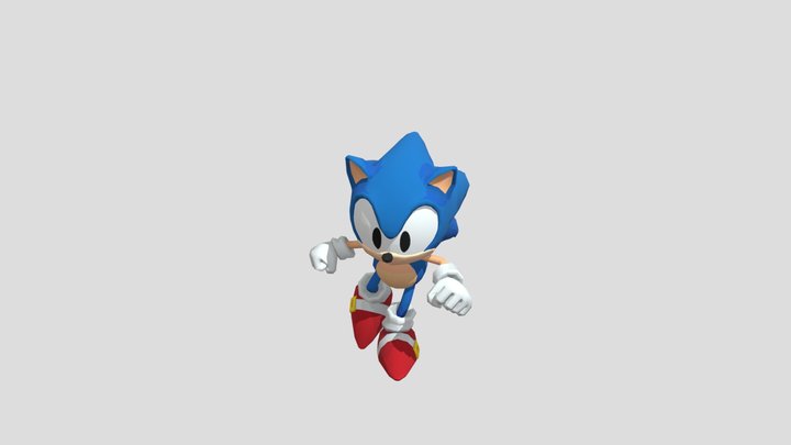 Animations Classic Sonic - Sonic Runners 3D Model