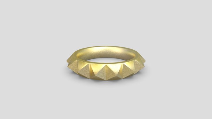 Studs ring_Gold 3D Model