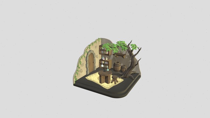 DecWeronika_SzM_rok1_pracownia_sketchfab 3D Model