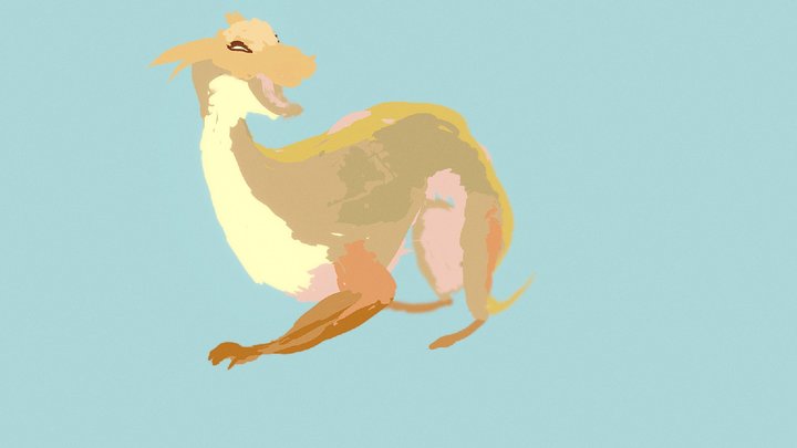 Dragon sketch 3D Model