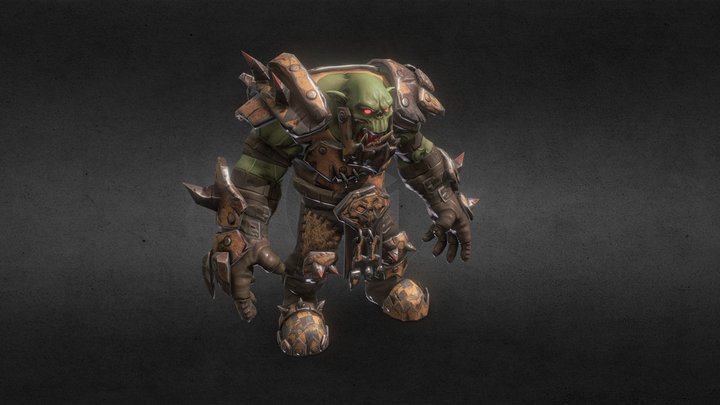 Warhammer 40000 Orc Guy 3D Model