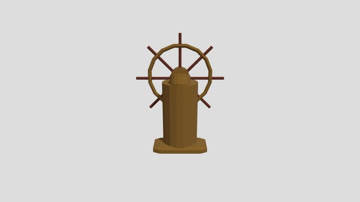 Olympic Class liners' helm (wheel) 3D Model