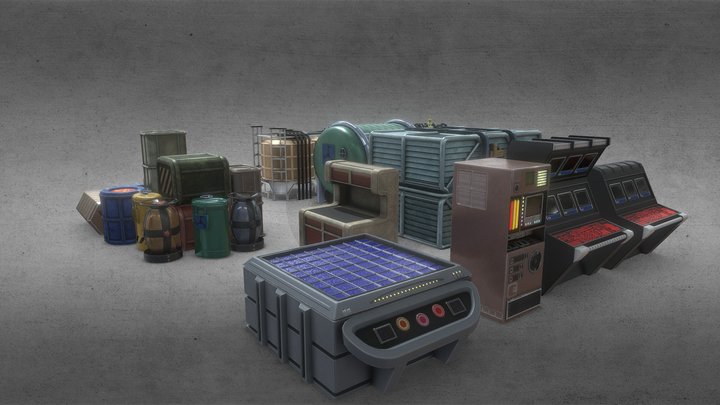 Crusader:No regret level1 props 3D Model
