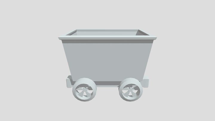 Minecart 3D Model