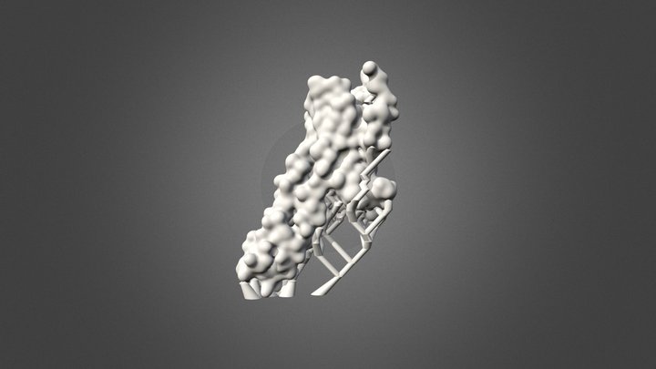 3D Print: Chimeric Protein of 5-HT2B-BRIL 3D Model