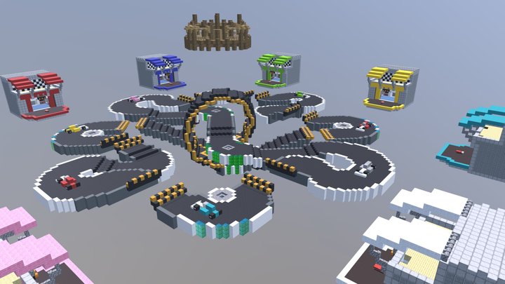 Speedway Bed Wars Map 3D Model