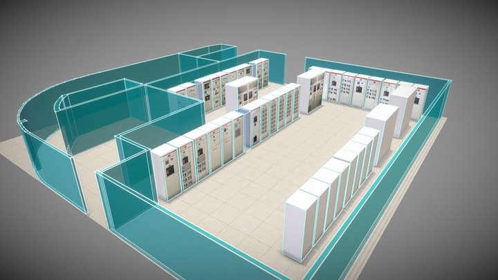 百联配电室(真实) 3D Model