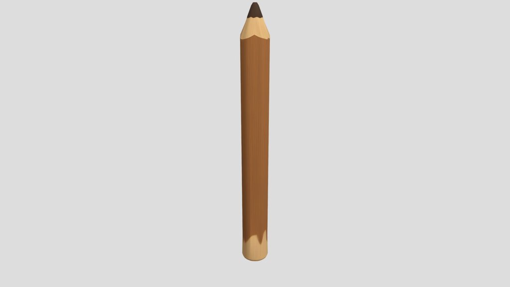 Stylized Wooden Pencil