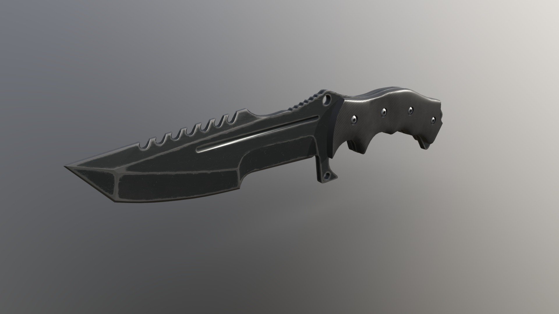 Huntsman Knife - Download Free 3D model by Serhii (@Oliver465) [5fe8805 ...