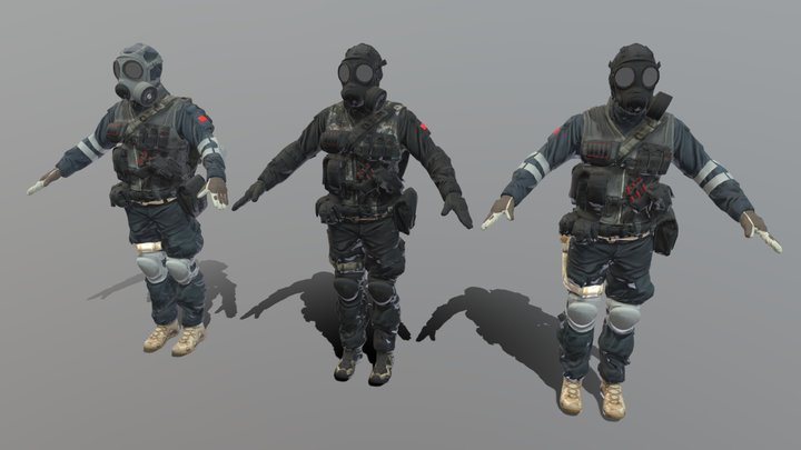 Battlefiled 4 - P.L.A Engineer – Kostenloses 3D-Modell STL