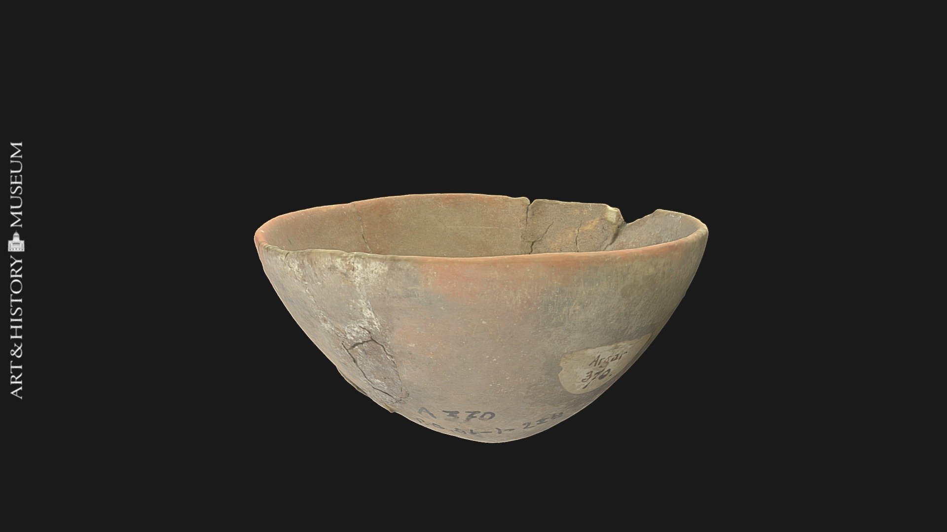 Bowl with conical base and flaring rim