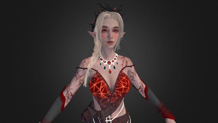 EMMA - Crimson Curse + Rigged | Bloodstrike 3D Model