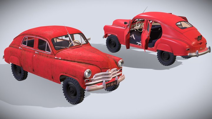 GAZ-M72 3D Model