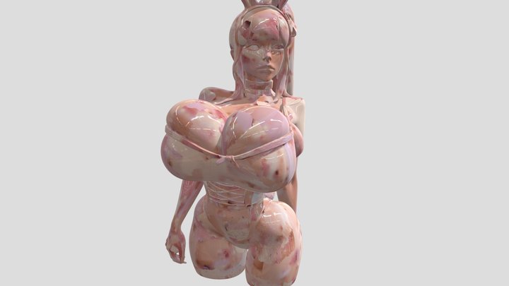 busty girl 3D Model