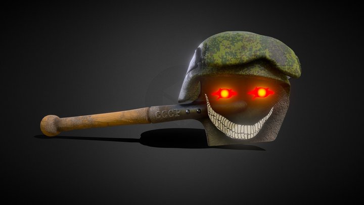 Mad  russian sapper shovel 3D Model