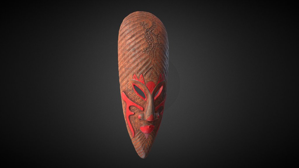 African Tribal Mask model 08