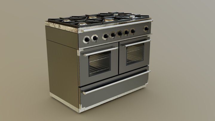 Kitchen Oven/Stove Set (Free Download) 3D Model