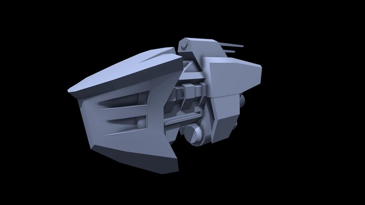 SpaceShip_Blocking 3D Model