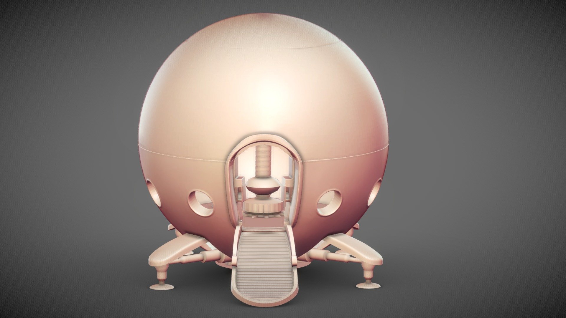 Capsule Corporation Spaceship 3d Printable Buy Royalty Free 3d Model By Generalista3d Adelin 6258