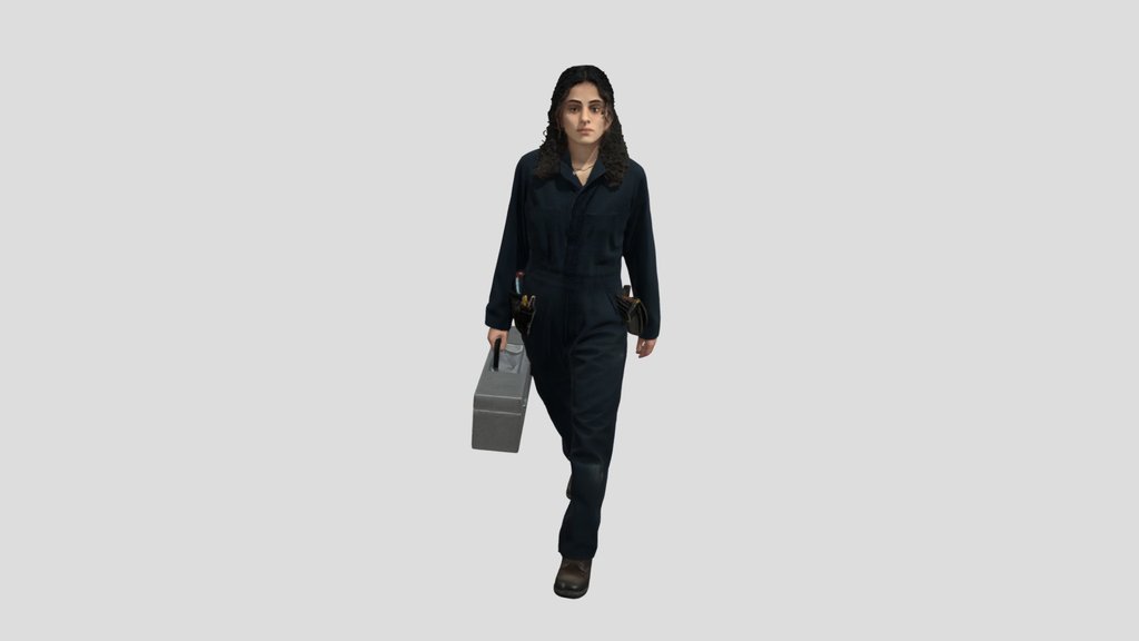 Blue Overalls Technician