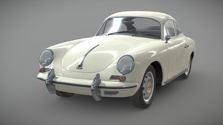 Porsche 356C (1966) 3D Model