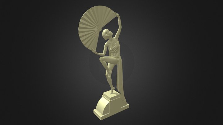 Art Deco Sculpture1 3D Printable 3D Model