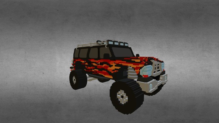 Monster Truck 02 3D Model