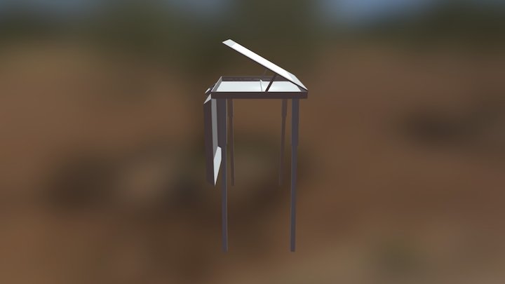 prancheta mesa maleta montada 3D Model