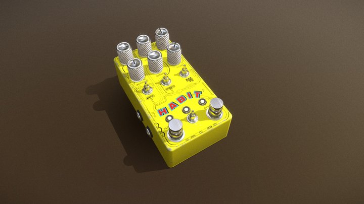 Chase Bliss Habit pedal 3D Model