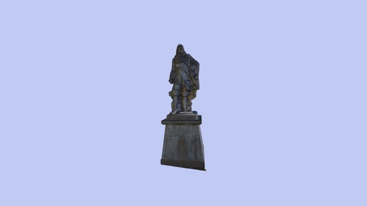 07 - Statue maréchal de Turenne 3D Model